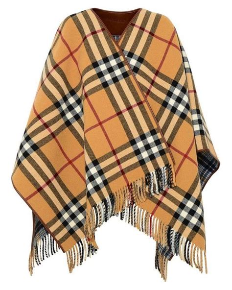 burberry merino cape|Burberry Vintage Check Wool Cape .